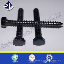 Negro con TS16949 ISO9001 DIN571 tornillo de madera